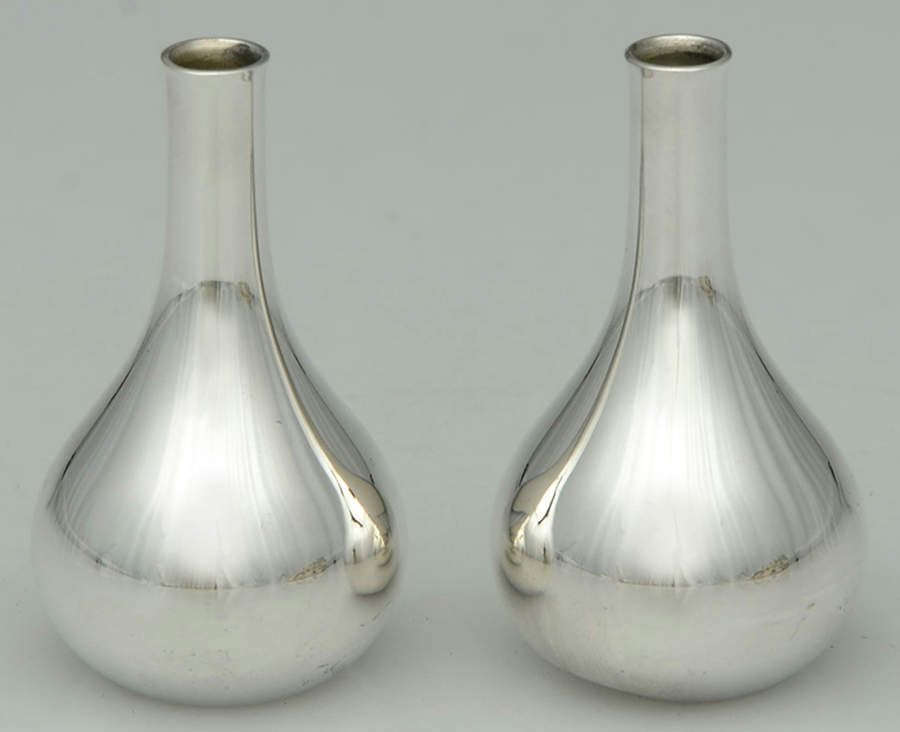 Silverplate Hollowware Pair of Paperweights by Dansk-1