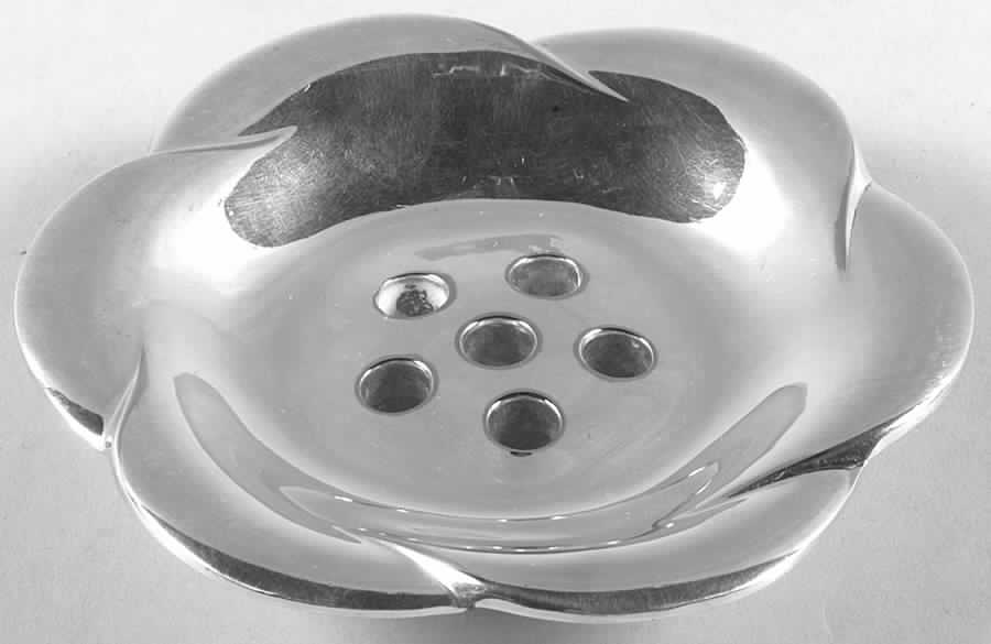 Silverplate Hollowware Flower Dish Taperholder by Dansk-1