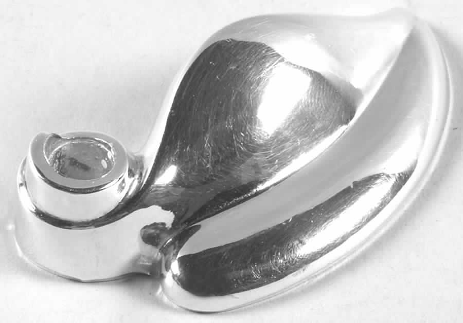Silverplate Hollowware Leaf Taperholder by Dansk-1