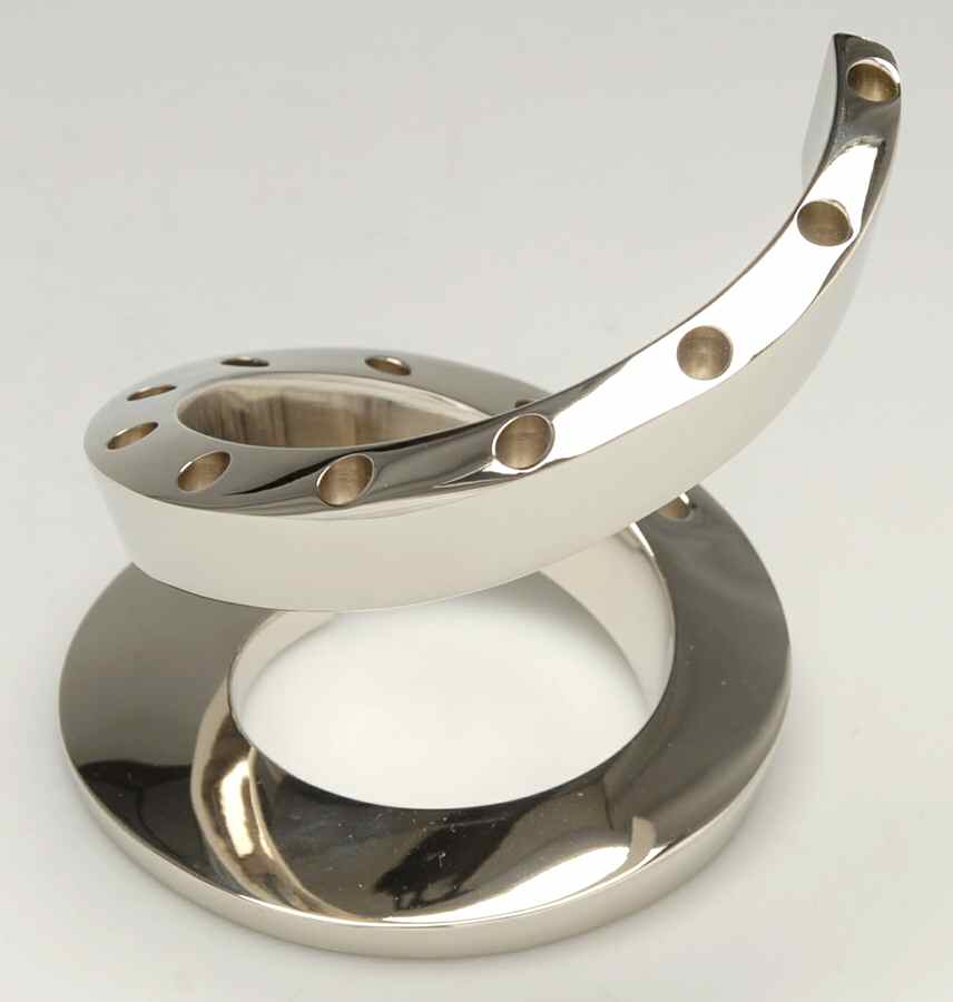 Silverplate Hollowware Spiral Candleholder Holds 12 Candles by Dansk-1