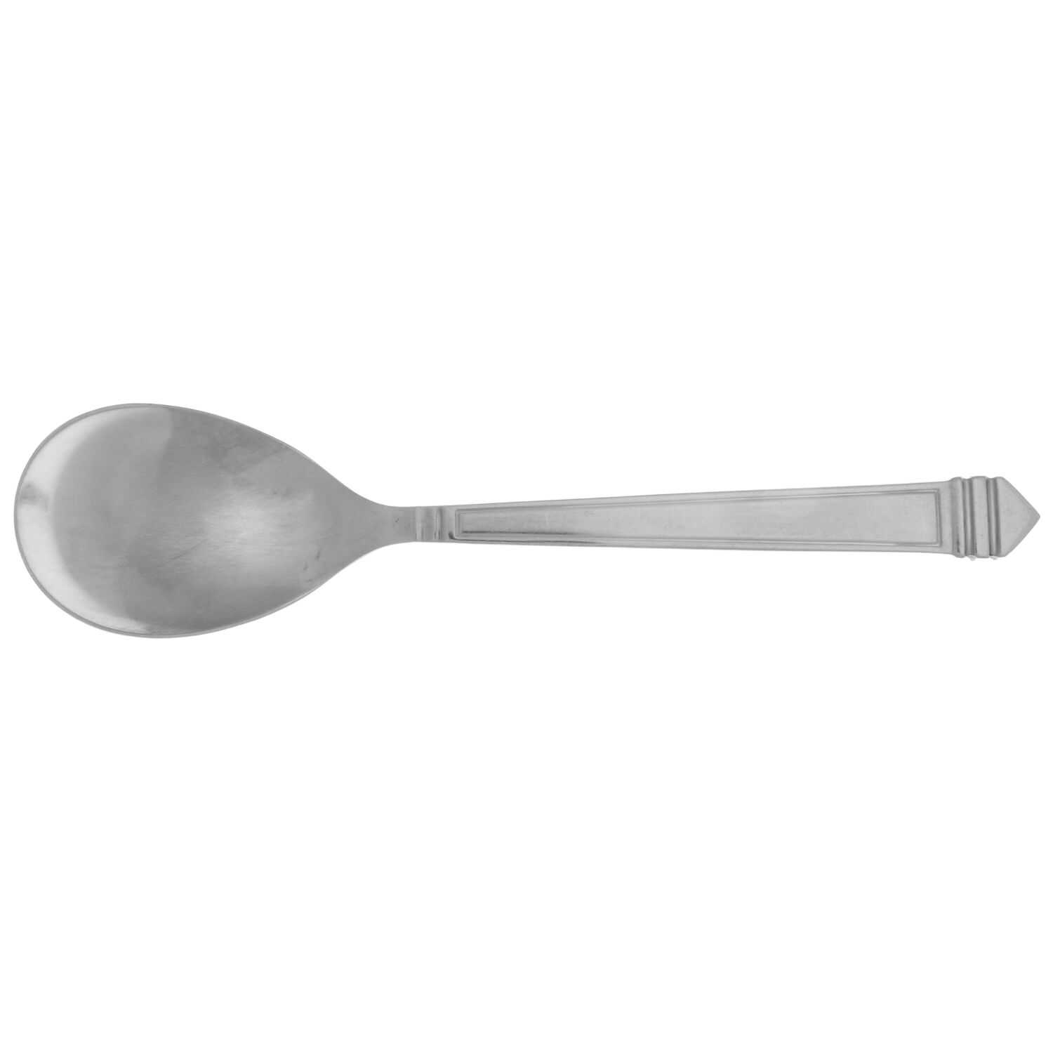 Pyramid (Stainless) Round Bowl Soup Spoon (Gumbo) by Dansk-1