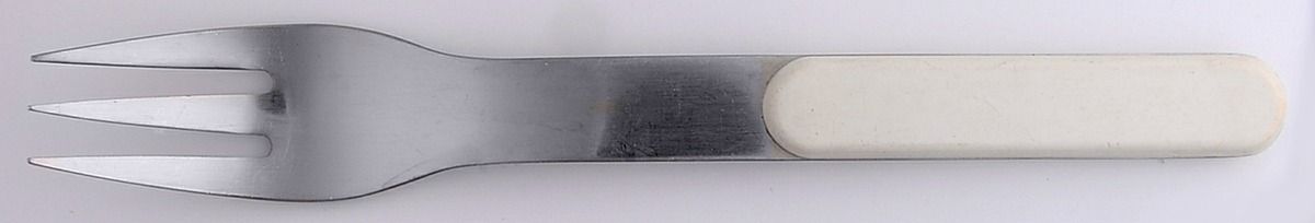 Summer House-White (Stainless) Medium Solid Cold Meat Serving Fork by Dansk-1