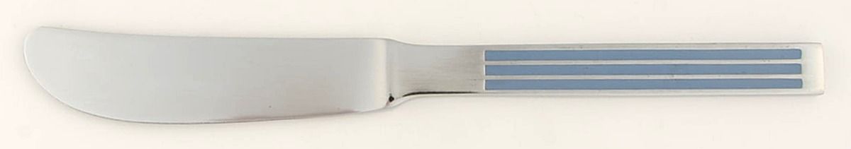 Thebe-Blue (Stainless, Bluehdl) Flat Handle Master Butter Knife by Dansk-1