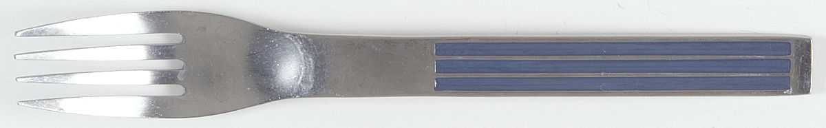 Thebe-Blue (Stainless, Bluehdl) Individual Salad Fork by Dansk-1