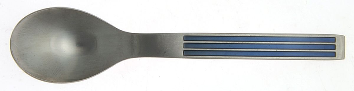 Thebe-Blue (Stainless, Bluehdl) Teaspoon by Dansk-1