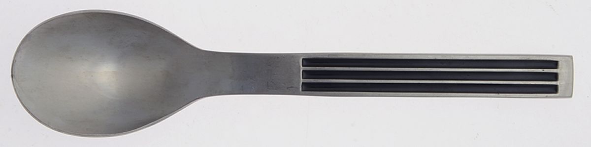 Thebe-Black (Stainless, Black Handle) Teaspoon by Dansk-1