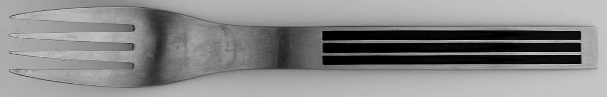 Thebe-Black (Stainless, Black Handle) Solid Serving Fork by Dansk-1