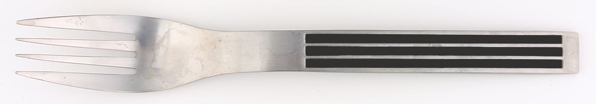 Thebe-Black (Stainless, Black Handle) Fork by Dansk-1