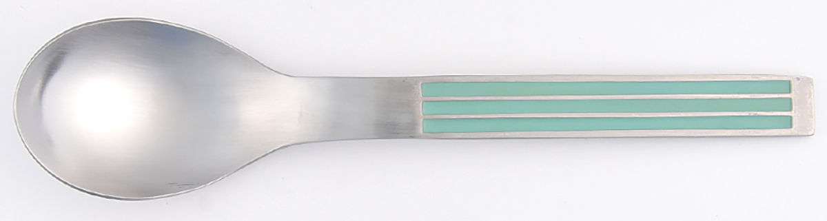 Thebe-Green (Stainless, Greenhd) Place/Oval Soup Spoon by Dansk-1