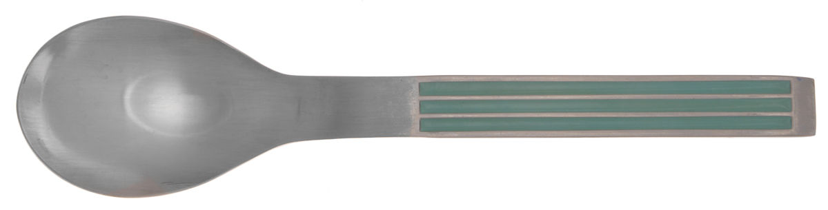Thebe-Red (Stainless) Place/Oval Soup Spoon by Dansk-1