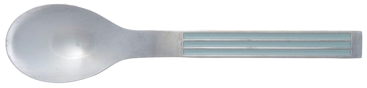 Thebe-Turquoise (Stainless, Turquoise) Place/Oval Soup Spoon by Dansk-1