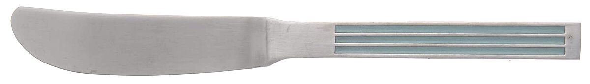 Thebe-Turquoise (Stainless, Turquoise) Flat Handle Master Butter Knife by Dansk-1