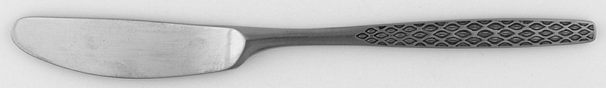 Variation IV (Stainless, No Black Accent) Flat Handle Butter Spreader by Dansk-1
