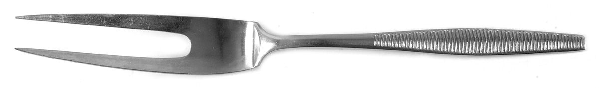 Variation VI (Stainless, No Black Accent, Germany) Large Stainless-Prong Roast Carving Fork by Dansk-1