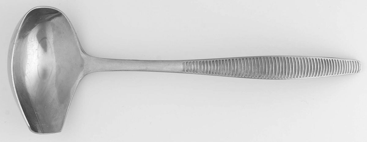 Variation VI (Stainless, No Black Accent, Germany) Solid Gravy Ladle by Dansk-1