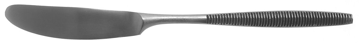 Variation VI (Stainless, Black Accent) Flat Handle Butter Spreader by Dansk-1
