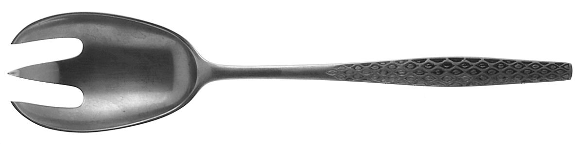 Variation IV (Stainless, Black Accent) Solid Serving Fork by Dansk-1