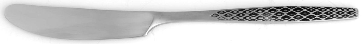 Variation IV (Stainless, Black Accent) Flat Handle Butter Spreader by Dansk-1