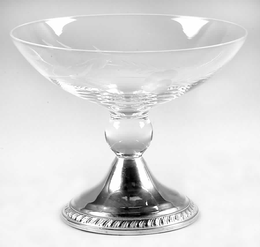 Sterling Hollowware Sterling Compote with Crystal Bowl by Duchin Creations-1