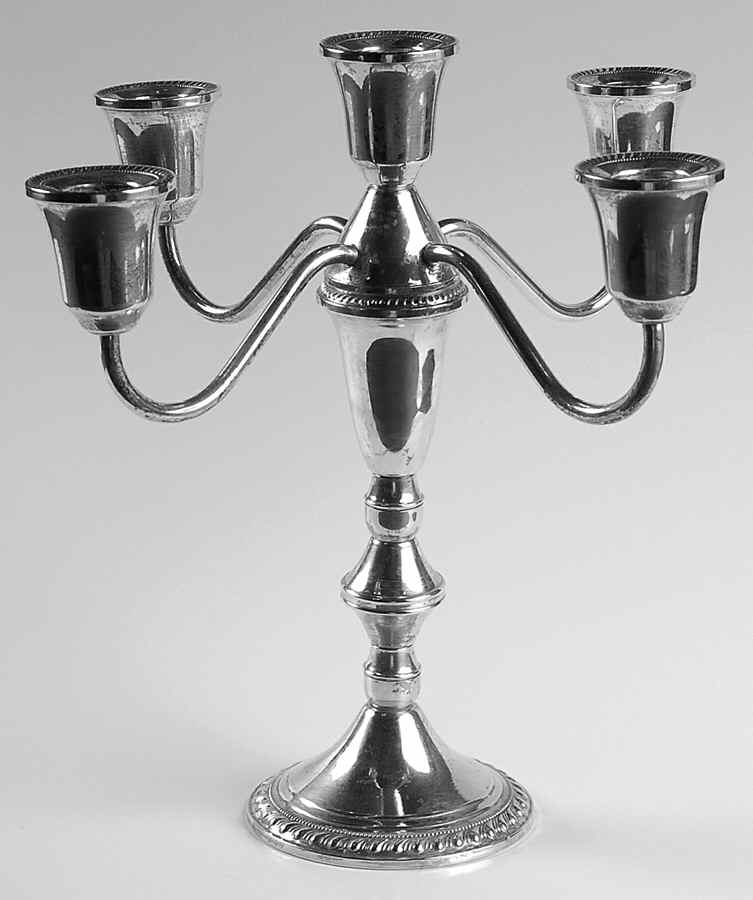 Sterling Hollowware Medium 5-Light Candelabra by Duchin Creations-1