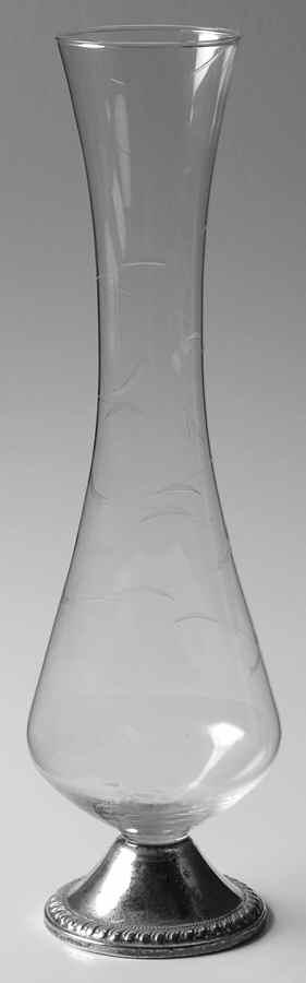Sterling Hollowware Crystal Vase with Sterling Base by Duchin Creations-1