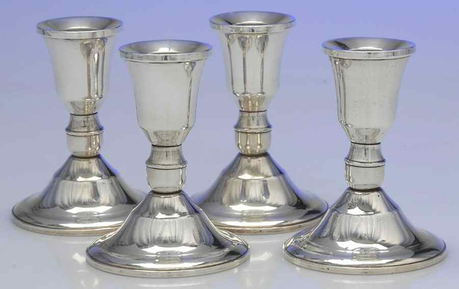 Sterling Hollowware 3" Console Candleholder - Set of 4 by Duchin Creations-1