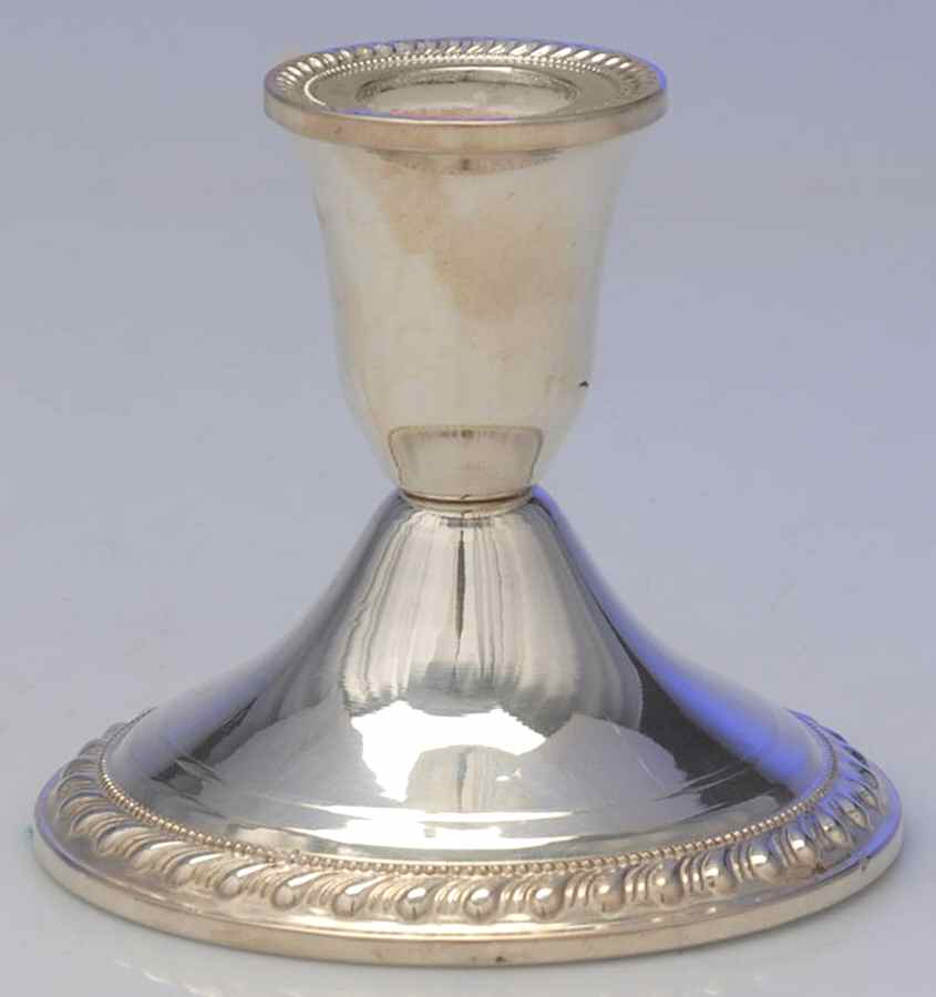 Sterling Hollowware Weighted Console Candleholder by Duchin Creations-1