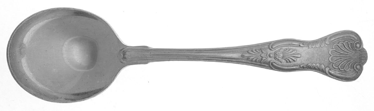 Kings (Silverplate) Round Bowl Soup Spoon (Cream Soup) by DJ (Flatware)-1