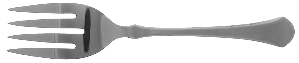 Basque (Stainless) Medium Solid Cold Meat Serving Fork by Dalia-1