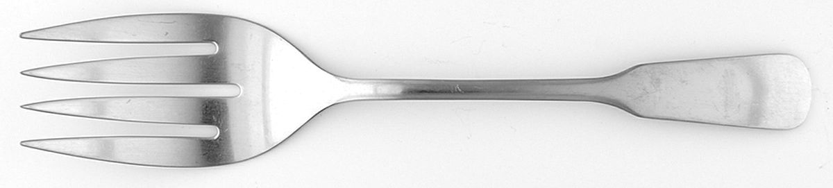 DLI10 (Stainless) Medium Solid Cold Meat Serving Fork by Dalia-1