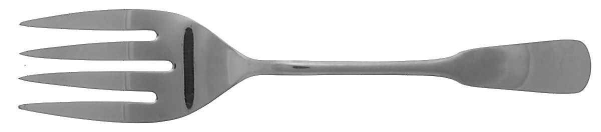 Europe-Europa (Stainless) Medium Solid Cold Meat Serving Fork by Dalia-1