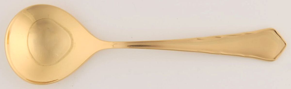 Golden Consul (Gold Electroplate, 18-10) Sugar Spoon by Dalia-1