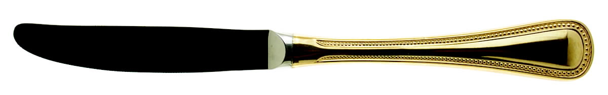 Golden Pearls (Gold Electroplate) Modern Hollow Knife by Dalia-1