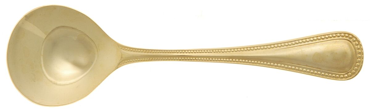 Golden Pearls (Gold Electroplate) Sugar Spoon by Dalia-1