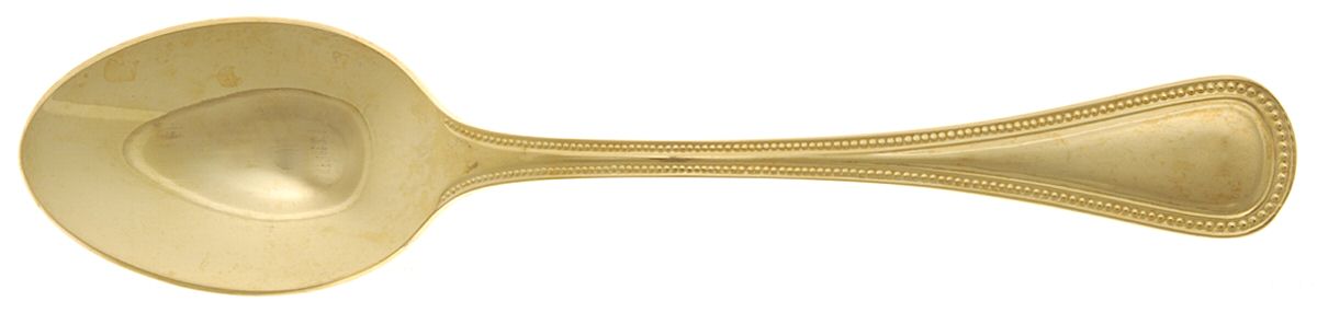 Golden Pearls (Gold Electroplate) Tablespoon (Serving Spoon) by Dalia-1