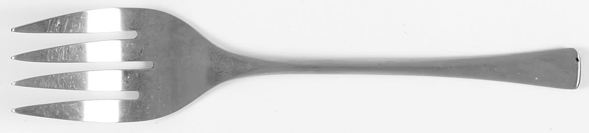 Guernica (Stainless, Satin) Medium Solid Cold Meat Serving Fork by Dalia-1
