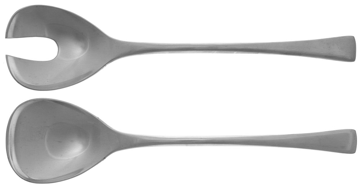 Guernica (Stainless, Satin) (2 Pc) Solid Salad Set by Dalia-1