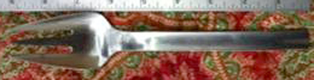 Mod. Cadiz (Stainless, Glossy) Medium Solid Cold Meat Serving Fork by Dalia-1