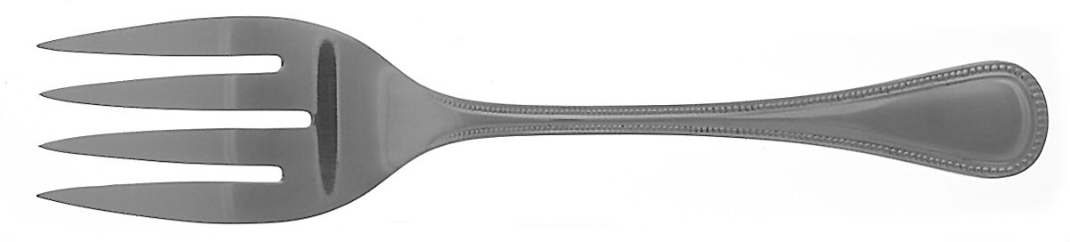 Pearls (Stainless) Large Solid Fish Serving Fork by Dalia-1