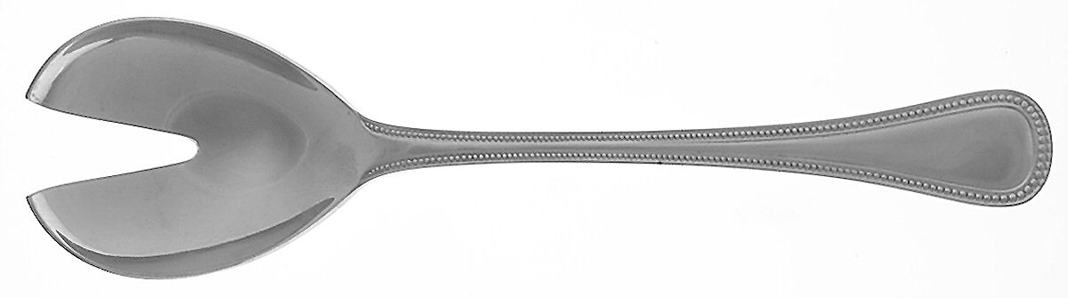 Pearls (Stainless) Solid Salad Serving Fork by Dalia-1