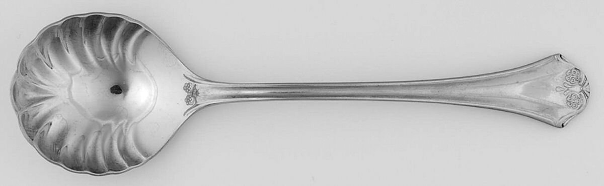 Royal Dahlia (Stainless) Sugar Shell Spoon by Dalia-1