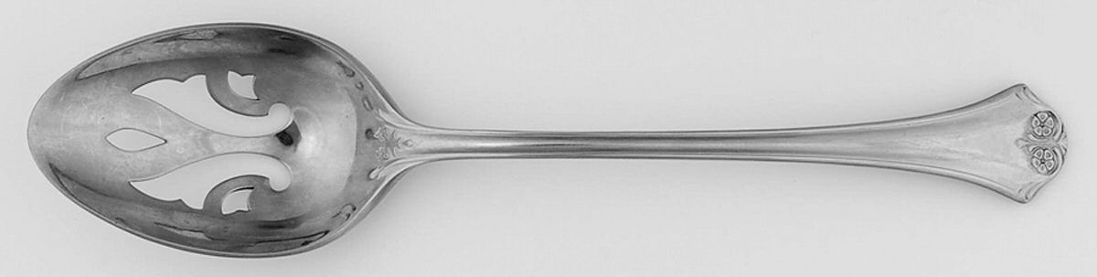 Royal Dahlia (Stainless) Pierced Tablespoon (Serving Spoon) by Dalia-1