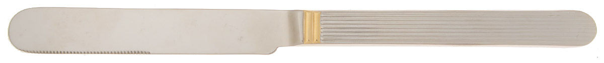 Surf Gold (Stainless, Gold Accent) Blunt Solid Knife by Dalia-1