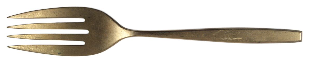 Golden Autumn Symphony (Goldware) Large Solid Cold Meat Serving Fork by Dorling-1
