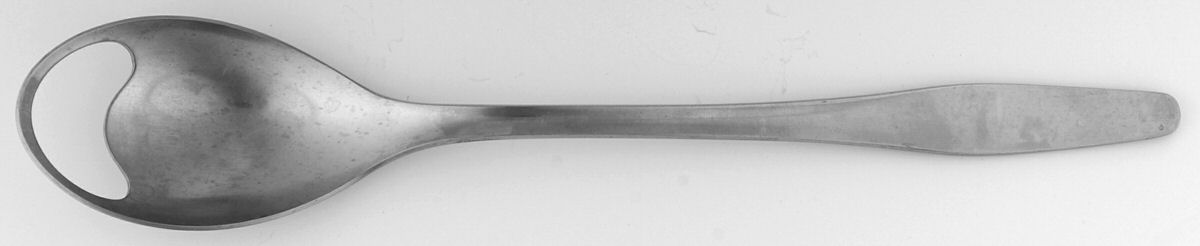 DNS3 (STAINLESS) Solid Salad Serving Fork by Dana Stainless-1