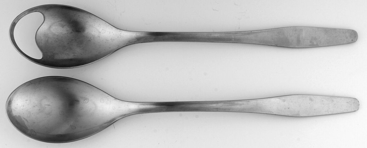 DNS3 (STAINLESS) (2 Pc) Solid Salad Set by Dana Stainless-1