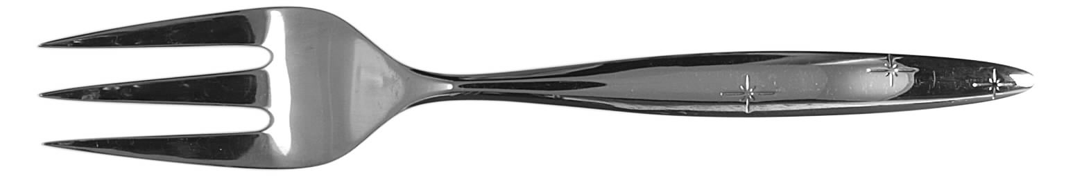 Twinkling Stars (Dirilyte) Large Solid Cold Meat Serving Fork by Dirilyte-Dirigold-1