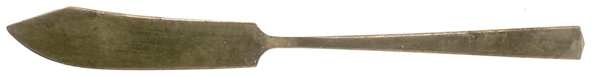 Empress (Dirigold) Goldware Monogramed Flat Handle Master Butter Knife by Dirilyte-Dirigold-1