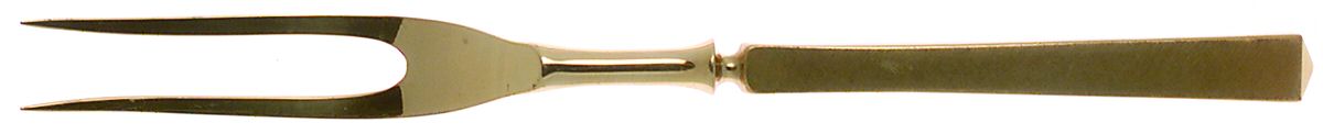 Florentina-Dirilyte (Dirigold) Goldware Small Steak Carving Fork with Stainless Prongs by Dirilyte-Dirigold-1