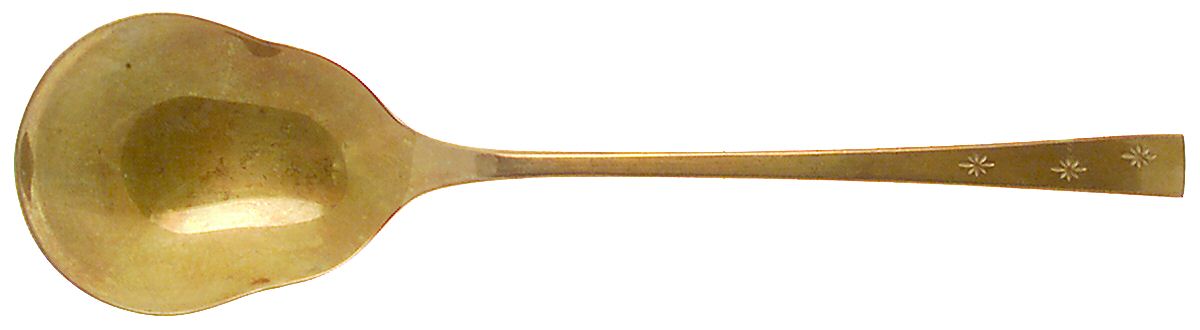 Tropical Star (Dirigold) Goldware Solid Smooth Casserole Spoon by Dirilyte-Dirigold-1
